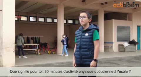 Interview d'élèves sur les défis de l'application 30'apq